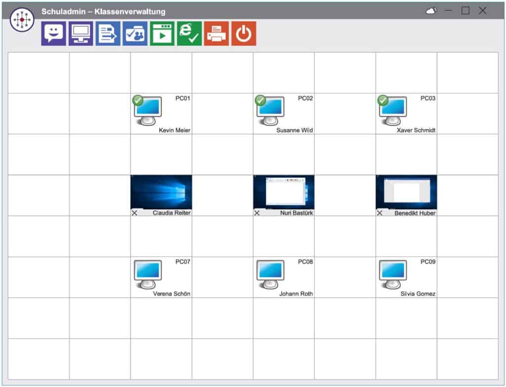 Beispiel Klassenverwaltung mit Schuladmin